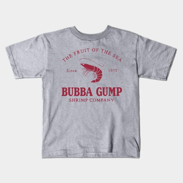 Bubba Gump Shrimp Company Kids T-Shirt by taymab